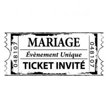 Tampon C - Ticket Mariage - Aladine
