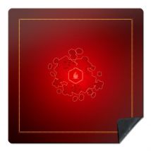 Tapis Universelle Rouge - Jeux De Plateaux 4-8 Joueurs - 92x92 Cm - Wogamat