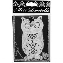 Motif Dentelle Thermocollant - Chouette - Ki Sign - Ki Sign