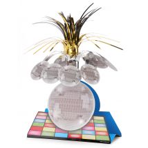 Centre de table piste de danse et boule disco 33 cm