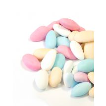 Dragées amandes multicolore 500 gr pour communion