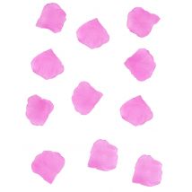 100 pétales de rose en tissu fuchsia 5 x 5 cm pour mariage