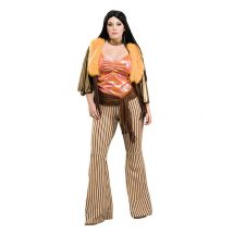 Déguisement femme hippie années 60/70 grande taille