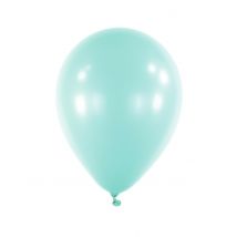 100 mini ballons latex menthe pastel 13 cm pour arche et cubes