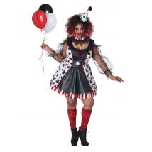 Déguisement clown psycho robe grande taille femme