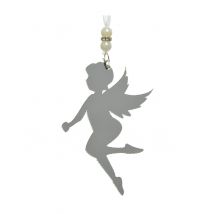 Suspension fée argentée 12 cm, décoration de Noël