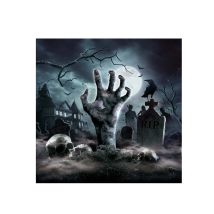 20 Serviettes revenants du cimetière 16 x 16 cm