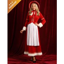 Déguisement Mère Noël femme traditionnel avec tablier