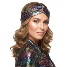 Bandeau femme disco multicolore haut de gamme