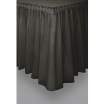 Jupe de table noire en plastique