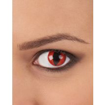 Lentilles fantaisie oeil reptile rouge 1 an adulte