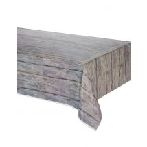 Nappe effet bois rustique 137 x 274 cm