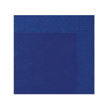50 Serviettes bleu marine 38 x 38 cm