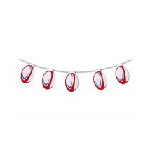 Guirlande papier ignifugé Ballons de rugby 5m