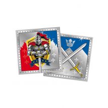 20 Serviettes chevaliers 33x33cm