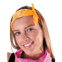 Bandana orange fluo adulte