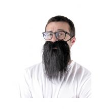 Barbe hipster noire adulte