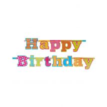 Guirlande en carton happy birthday 166 cm