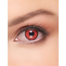 Lentilles fantaisie rouge et noire 1 an adulte