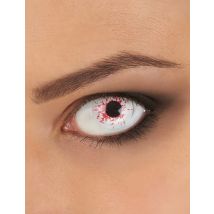 Lentilles fantaisie oeil ensanglanté 1 an adulte Halloween