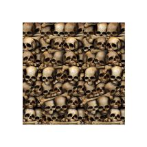 Décoration murale catacombes squelettes 1,2 x 9 m