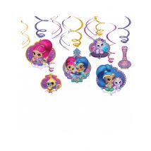 6 Décorations à suspendre Shimmer et Shine