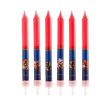 8 Bougies anniversaire Spiderman 9 cm