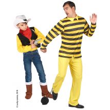 Déguisement de couple Dalton et Lucky Luke père fils
