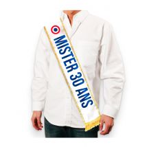 Écharpe tricolore Mister 30 aine