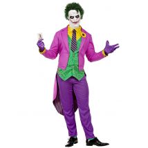 Déguisement psychopathe fou violet homme