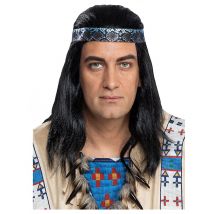 Perruque Winnetou adulte
