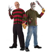 Déguisement de couple Freddy contre Jason adulte