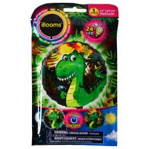 Ballon aluminium dinosaure LED Illooms 50 cm