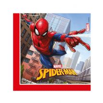 20 Serviettes en papier Spiderman Fighter 33 x 33 cm