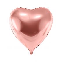 Ballon géant aluminium cœur rose gold 73 cm