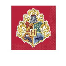 16 Petites serviettes Harry Potter 25 x 25 cm
