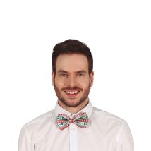 Nœud papillon motifs de Noël adulte