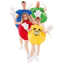 Déguisement de famille bonbon multicolore