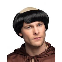 Perruque Moine Homme - Thème: Religions - Couleur: Noir - Taille: Taille Unique