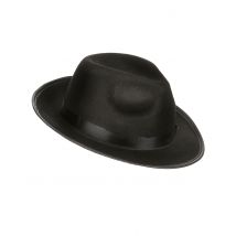 Chapeau Borsalino Adulte - Thème: Rétro - Couleur: Noir - Taille: Taille Unique