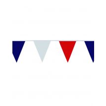 Guirlande De Supporter Fanions Tricolores - Thème: Peuples Du Monde - Couleur: Bleu - Taille: Taille Unique