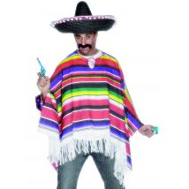 Poncho Mexicain Homme - Thème: Peuples Du Monde - Couleur: Coloré - Taille: M