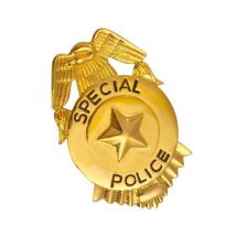 Badge De Police Or - Thème: Uniforme - Couleur: Doré - Taille: Taille Unique