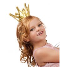 Mini Couronne Reine Enfant - Thème: Médiéval - Couleur: Doré - Taille: Taille Unique