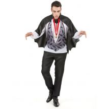 Déguisement Dracula Homme Halloween - Thème: Magie Et Horreur - Couleur: Noir - Taille: Taille Unique (42)