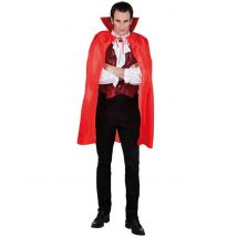 Cape Vampire Rouge Homme 120 Cm Halloween - Thème: Magie Et Horreur - Couleur: Rouge - Taille: Taille Unique