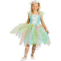 Déguisement Fée Vert D'eau Fille - Thème: Déguisements Par Lettre - Couleur: Vert - Taille: S 4-6 ans (110-120 cm)