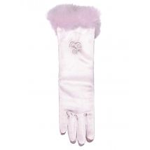 Gants Princesse Mi-longs Roses Enfant - Thème: Princesses - Couleur: Rose - Taille: Taille Unique