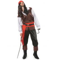Déguisement Pirate Pantalon Noir Homme - Thème: Pirates - Couleur: Marron - Taille: M / L