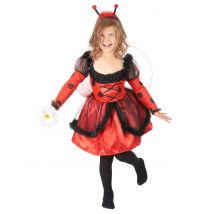 Déguisement Coccinelle De Champs Fille - Thème: Déguisements Par Lettre - Couleur: Rouge - Taille: L 10-12 ans (130-140 cm)